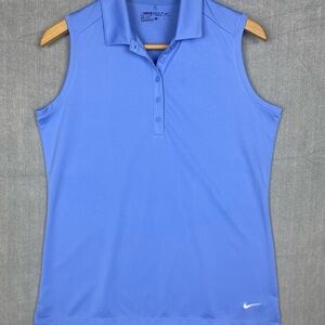 Nike Women's Blue Sleeveless Tank Top